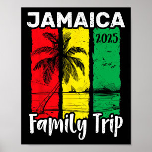 Family Trip Jamaica 2025 Tropical Island Family Va Poster