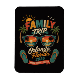 Family Trip Orlando Florida 2026 Magnet