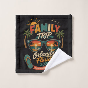Family Trip Orlando Florida 2026 Wash Cloth
