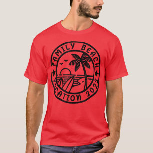 Family Trip Summer Vacation Beach 2022 Vintage Lov T-Shirt