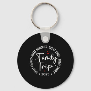 Family Trip Vacation 2025 Matching Group Key Ring
