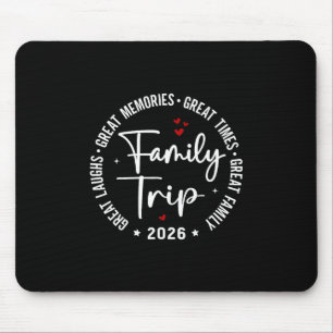 Family Trip Vacation 2026 Matching Group Mouse Mat