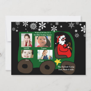 Family Truck Holiday Photo Card