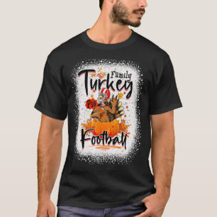 Family Turkey Pie Football Thanksgiving Turkey Aut T-Shirt