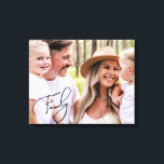 Family Typography Portrait Large Canvas Print<br><div class="desc">Family Portrait Canvas.  Large.  Typography.</div>