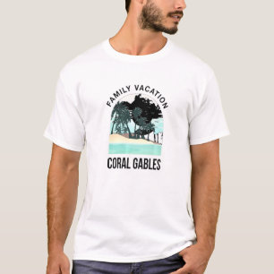 Family Vacation 2021 Coral Gables Summer Florida T T-Shirt