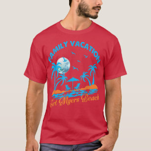 Family Vacation 2022 Palm Tree Florida Fort Myers T-Shirt
