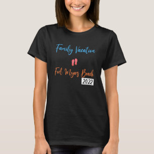 Family Vacation 2022 Palm Tree Florida Fort Myers T-Shirt