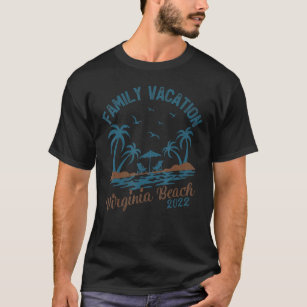 Family Vacation 2022 Palm Tree Virginia Beach T-Shirt
