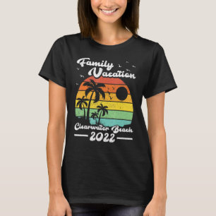 Family Vacation 2022 Vintage Florida Clearwater Be T-Shirt