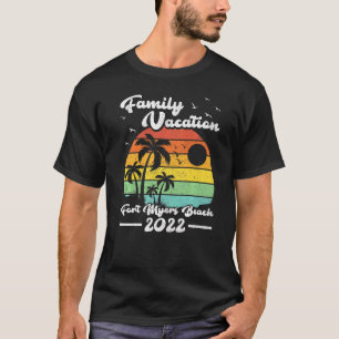 Family Vacation 2022 Vintage Florida Fort Myers Be T-Shirt