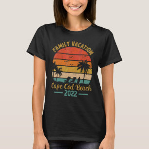 Family Vacation 2022 Vintage Massachusetts Cape Co T-Shirt
