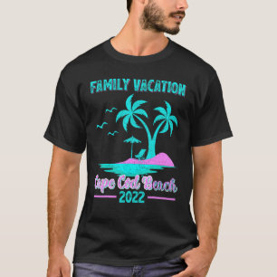 Family Vacation 2022 Vintage Massachusetts Cape Co T-Shirt