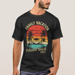 Family Vacation 2022 Vintage Retro Florida Orlando T-Shirt