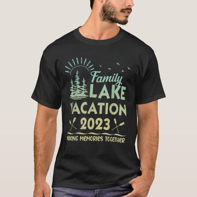 Family Vacation 2023 Lake Trip Holiday Reunion Cou T-Shirt (Front)