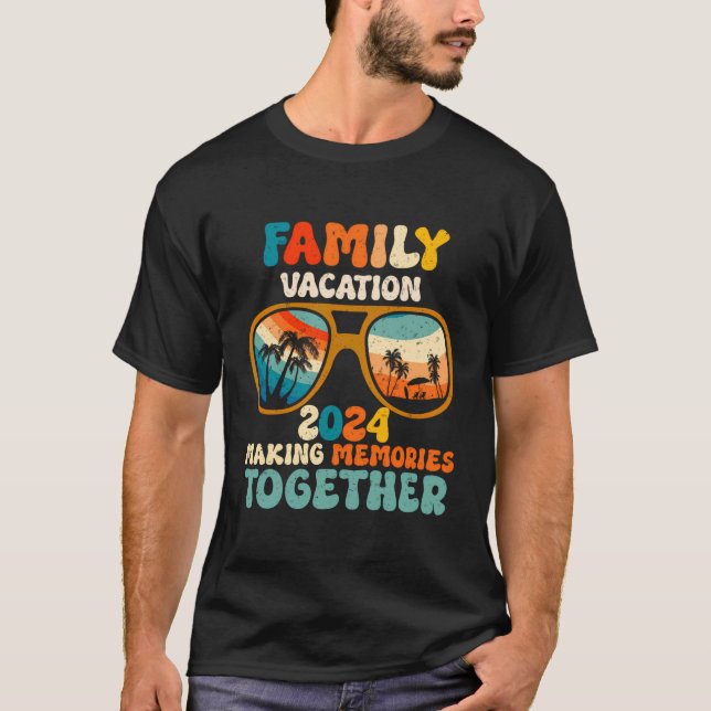 Family Vacation 2024 Summer Beach Matching Making  T-Shirt (Front)