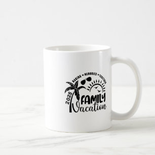 Family Vacation 2025 Beach Matching Family Summer  Coffee Mug