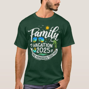 Family Vacation 2025 Beach Matching Family Summer T-Shirt