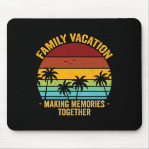 Family Vacation 2025 Beach Matching Summer Vacatio Mouse Mat