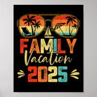 Family Vacation 2025 Beach Matching Summer Vacatio