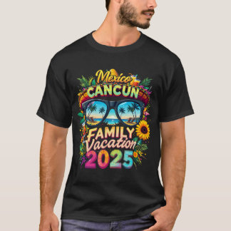 Family Vacation 2025 Cancun Mexico Matching Family T-Shirt