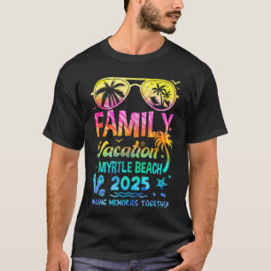 Family Vacation 2025 Myrtle Beach Matching Memorie T-Shirt