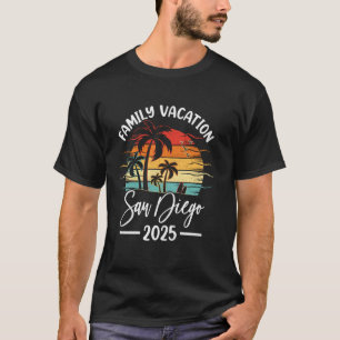 Family Vacation 2025 Vintage California San Diego T-Shirt