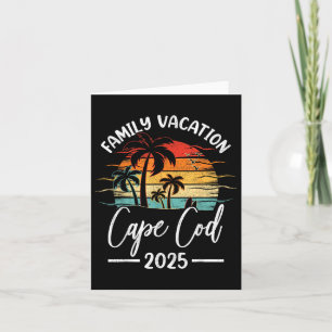 Family Vacation 2025 Vintage Machusetts Cape Cod B Card
