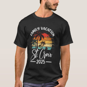 Family Vacation 2025 Vintage Virgin Island St. Cro T-Shirt