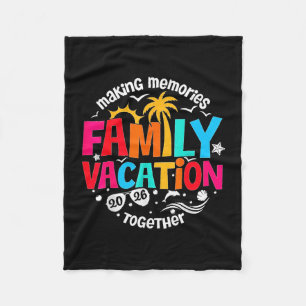 Family vacation 2026 beach matching family summer fleece blanket