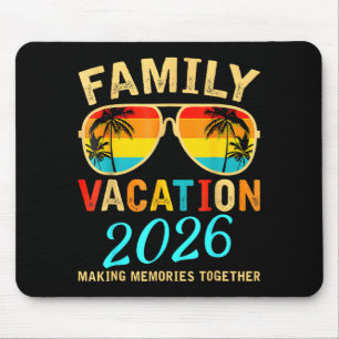 Family Vacation 2026 Beach Matching Summer Mouse Mat