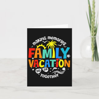 Family Vacation 2026 Card