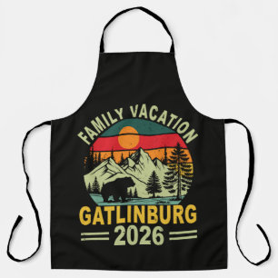 Family Vacation 2026 Gatlinburg Tennessee Apron