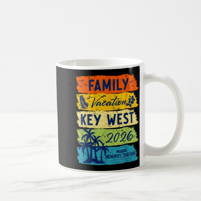 Family Vacation 2026 Key West Matching Summer Vaca Coffee Mug (Right)