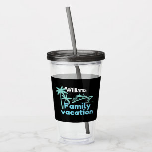 Family Vacation Acrylic Tumbler