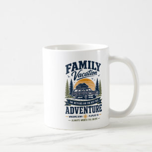 Family Vacation Adventure Vintage Road Trip Design Coffee Mug