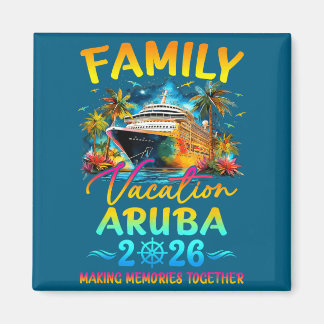 Family Vacation Aruba 2026 Matching Group Summer Magnet