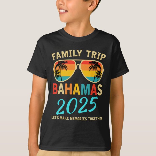 Family Vacation Bahamas 2025 Matching Group Summer T-Shirt (Front)