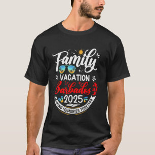 Family Vacation Barbados 2025 Matching Summer Vaca T-Shirt