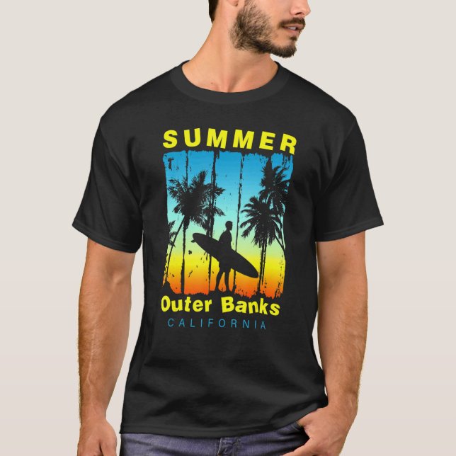 Family Vacation California Outer Banks Beach T-Shirt (Front)