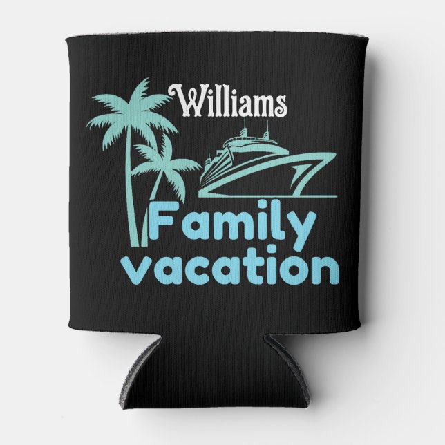 Family Vacation Can Cooler (Front)