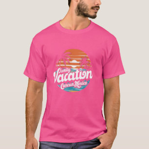 Family Vacation Cancun Mexico 2024 Summer Trip Mat T-Shirt