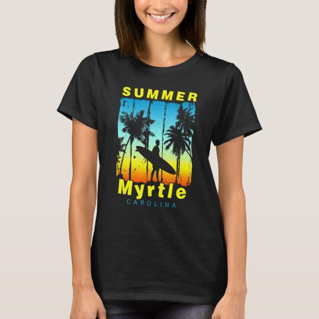 Family Vacation Carolina Myrtle Sunset Beach T-Shirt (Front)