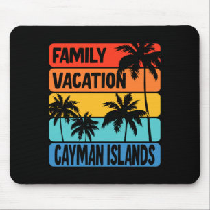 Family vacation cayman islands performance mouse mat