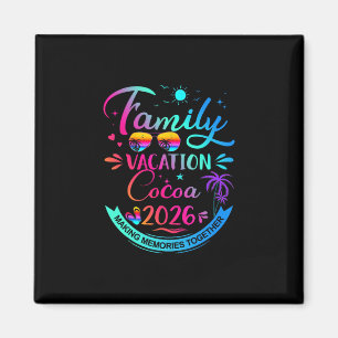 Family Vacation Cocoa 2026 Palm Tree Gift Magnet