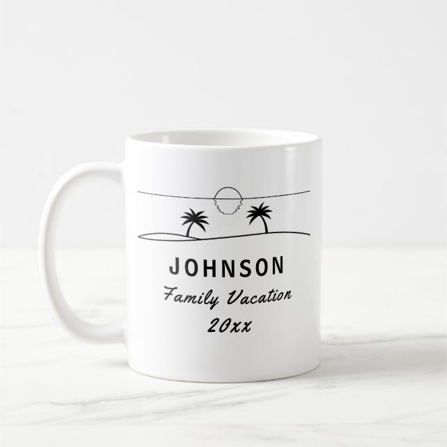 Family Vacation Coffee Mug (Left)