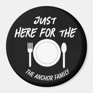 Family Vacation Cruise Kids Door Funny Food Lover Magnet