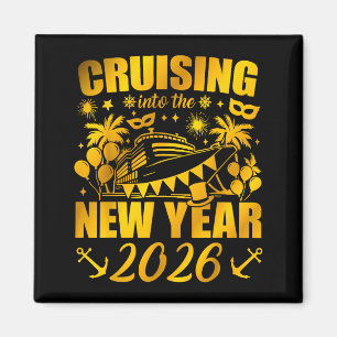 Family Vacation Cruise Ship 2026 New Year Party Cr Magnet