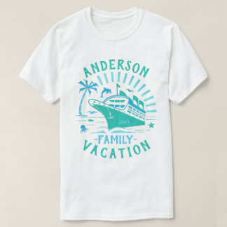 Family Vacation Cruise Ship Trip | Personalised V2 T-Shirt