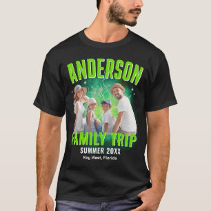 Family Vacation Custom Photo Vintage Bootleg Rap T-Shirt